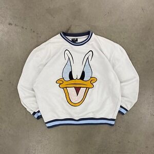 Vintage Disney Donald Duck Big Face FTW Crewneck Sweatshirt XXL